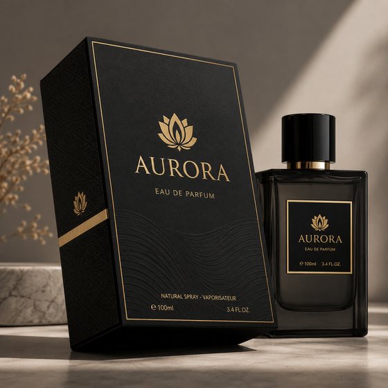 Aurora perfume packaging design